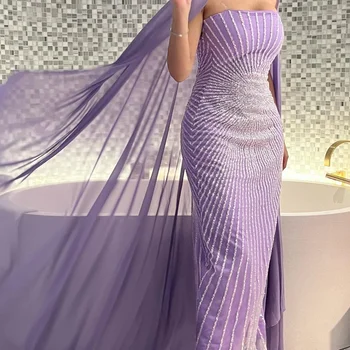 Летнее вечернее платье-труба длиной до пола для официальных мероприятий, элегантное вечернее платье без рукавов с аппликацией для очаровательных женщин 2023