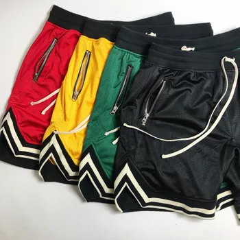 Летние мужские спортивные шорты, дышащие крутые баскетбольные шорты, мужские укороченные брюки для тренировок на открытом воздухе, спортивные шорты