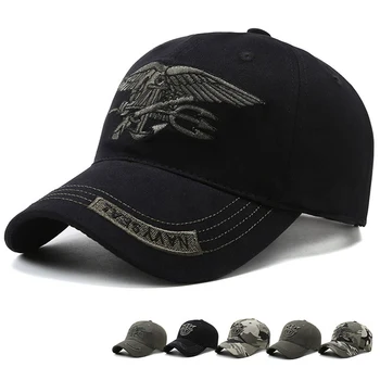 Летняя армейская камуфляжная мужская бейсболка, мужские кепки с вышивкой, спортивная тактическая шляпа для папы, повседневные охотничьи шапки, кепки в стиле хип-хоп