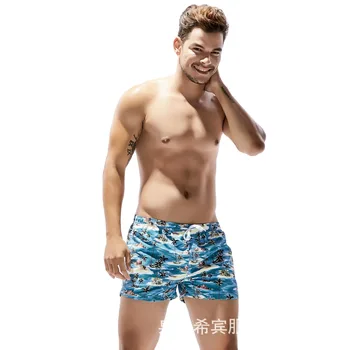 Летняя мужская пляжная одежда мужские спортивные повседневные шорты цветочные шорты пижамы повседневные пляжные шорты