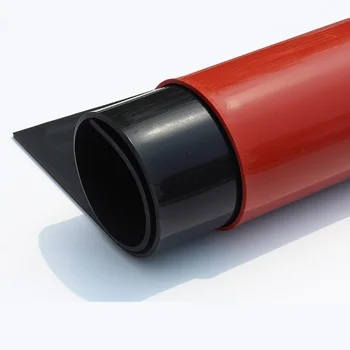 листовая пластина из силиконовой резины толщиной от 1 мм до 4 мм Черно-красная Полупрозрачная Силиконовая прокладка 500x500mm с высокой термостойкостью