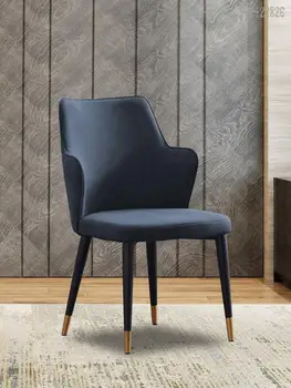 Лофт, постмодерн, легкий, роскошный, индустриальный стиль, железный художественный металлический стул, простой скандинавский дизайнерский обеденный стул в западном стиле с ретро спинкой.