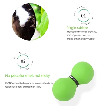 Массажный мяч для снятия мышечного рельефа KSONE в форме массажного шарика для физиотерапии мышечных болей 7