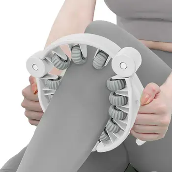 Многофункциональные круглые зажимы для ног, массажер для мышц ног, шеи, рук, 13 колес, массажер для расслабления мышц рук на 360 градусов