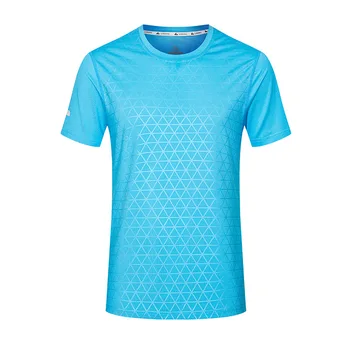 Модная хлопковая футболка, быстросохнущая одежда для бега, облегающая одежда для фитнеса, мужская спортивная футболка с короткими рукавами, топ