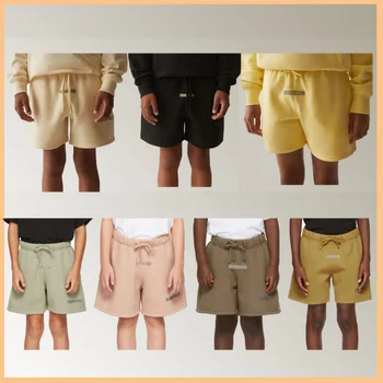 Модные детские шорты ESSENTIALS с буквенным обратным курсором хлопковые шорты роскошного бренда, повседневные брюки в стиле хип-хоп, хай-стрит