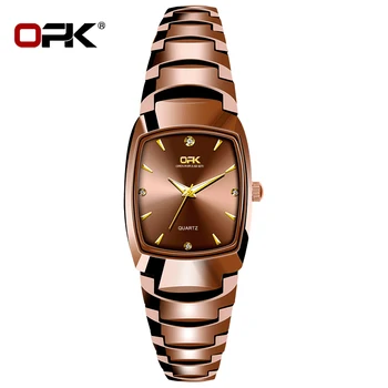 Модные простые кварцевые часы OPK для женщин, водонепроницаемые, светящиеся, элегантные женские наручные часы, роскошные женские часы