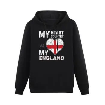 Мое сердце, Моя Страна, Моя Англия Мужская Хлопковая толстовка с капюшоном 6XL Осенняя Уличная одежда, Пуловер, толстовка, Повседневная толстовка в стиле хип-хоп
