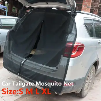 Москитная сетка на задней двери автомобиля, магнитные шторы, сетка для солнцезащитного козырька, вентиляционная сетка багажника Для внедорожника MPV с автономным приводом, защищенная от комаров