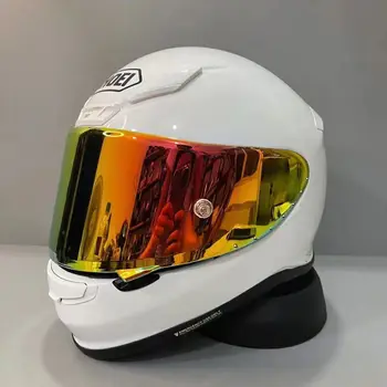 Мотоциклетный шлем SHOEI Z7 Full Face Белый Z-7 MARQUEZ POWER UP Шлем для езды по мотокроссу Шлем для мотобайка Винтажный шлем