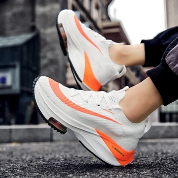 Мужские кроссовки для бега, дышащая спортивная обувь для марафона, легкие кроссовки, женская удобная обувь для спортивных тренировок на воздушной подушке
