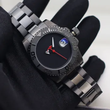 Мужские часы высшего качества, 100-метровые водонепроницаемые прозрачные Механические наручные часы из прочной стали, оригинальные автоматические часы NH35 для мужчин