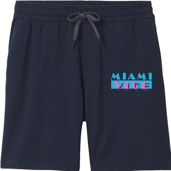 Мужские шорты с логотипом Miami Vice, мужские шорты с принтом, тренд на шорты с рукавами