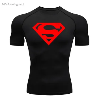 Мужской летний спортивный топ, футболка для бега, Обтягивающая дышащая спортивная одежда, футболка с 3D-принтом, Мускулистый мужской топ, одежда больших размеров