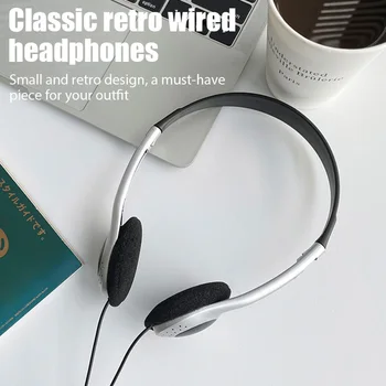 Музыкальный Mp3-плеер для наушников, модные Ретро портативные голосовые проводные маленькие наушники, спортивный реквизит для фотосъемки, гарнитура, наушники Walkman
