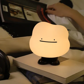 Мультяшный светодиодный ночник Claude, перезаряжаемый через USB, аниме-ночник для сна с затемнением RGB, атмосферный светильник для декора детской спальни