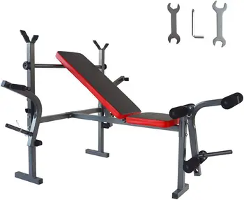Набор для жима лежа стандартного веса для тренировок в тренажерном зале на скамейке для домашних упражнений, подтягивания мышц, фитнеса