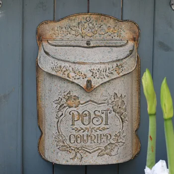 Наружный настенный почтовый ящик для писем в стиле ретро, украшения, поделки, Металлический настенный почтовый ящик, Фермерский дом, Почта