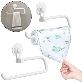 Настенный держатель для бумажных полотенец, самоклеящийся под шкаф, Кухонная стойка для рулонов бумажных полотенец, вешалка для рулонов полотенец для ванной комнаты