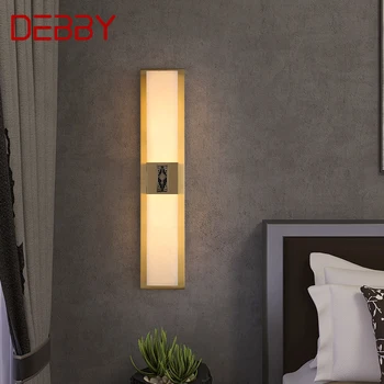Настенный светильник DEBBY Brass, современные роскошные Мраморные бра, Декор для дома, спальни, гостиной, Коридора