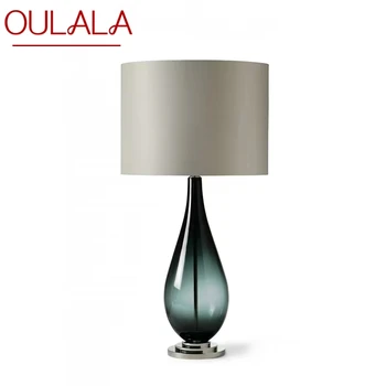 Настольная лампа OULALA Nordic Modern Glaze Модное Искусство Гостиная Спальня Отель LED Индивидуальность Оригинальность Настольная лампа