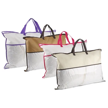 Нетканая сумка-тоут, домашний текстиль, пылезащитная упаковочная сумка на молнии, стеганое одеяло, подушка для хранения одежды, Прозрачная сумка из ПВХ Оптом