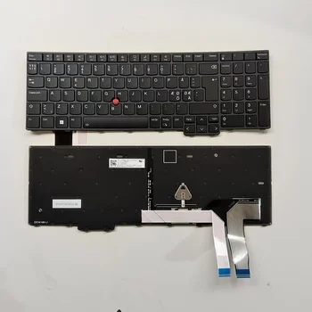Новая Nodic Раскладка Для Lenovo Thinkpad T16 P16s Gen1 С Подсветкой и Клавиатурой Point Stick Для Ноутбука Оригинал 5N21D93720 SN3103B PK132D