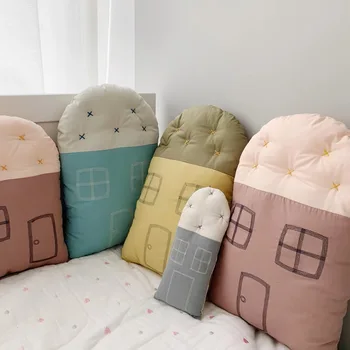 Новая подушка Morandi Small House Для защиты головы ребенка От столкновений, Подушка для защиты дивана, Подушка для кровати, Аксессуары для детской комнаты