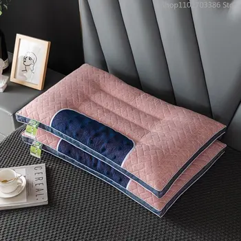 Новая подушка из натурального латекса Core Cassia Seed Health Care Memory Neck Pillow Защищает шейные подушки для спальни, домашнего постельного белья для взрослых