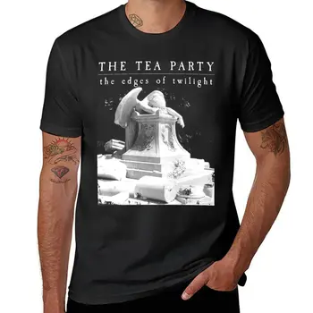 Новая футболка The Tea Party, летние топы, футболки больших размеров, спортивные рубашки, мужская одежда, однотонные футболки, мужские