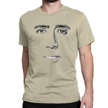 Новинка, мужские футболки с изображением лица Николаса Кейджа, хлопковые футболки с круглым вырезом, футболки с коротким рукавом, летняя одежда