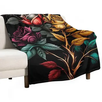 Новое цветочное покрывало Одеяло для декоративного дивана Мягчайшее одеяло
