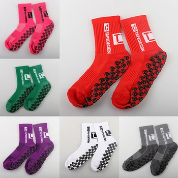 Новые нескользящие футбольные носки Дышащие мужские спортивные футбольные носки Мягкие велосипедные женские Мужские 37,5-45