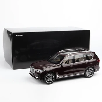 Новый KYOSHO 1/18 для BMW X7 2019, отлитая под давлением модель автомобиля для бездорожья, коллекция детских подарков, орнамент, дисплей синего цвета
