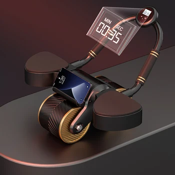 Новый дизайн, ролик с умным подсчетом пресса для основной тренировки, автоматическое колесо для отскока пресса с поддержкой локтей