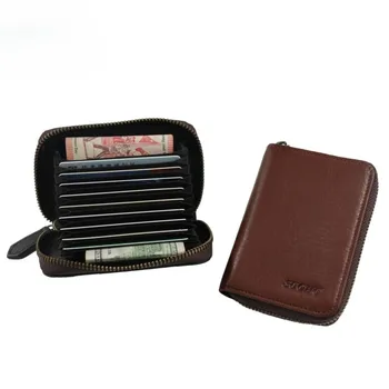 Новый кожаный многофункциональный женский кошелек Zero Wallet на молнии, органайзер для карт, кошелек с несколькими картами