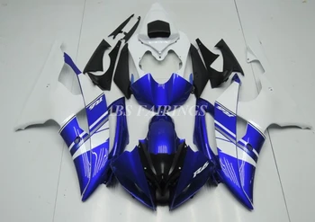 Новый комплект обтекателей для мотоциклов ABS, пригодный для YAMAHA YZF-R6 2008 - 2016 08 09 10 11 12 13 14 15 16 Комплект кузова Синий Белый