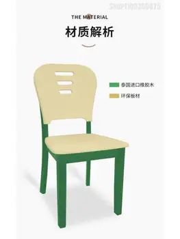 Новый обеденный стул из массива дерева в скандинавском китайском стиле, Домашний стул из массива дерева, Обеденный стул, Табурет, Обеденный стол и стул черного цвета.