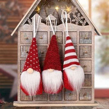 Новый Рождественский Санта Снеговик Кукла Кулон Веселые Рождественские Украшения для Дома Рождественская Елка Орнамент Navidad Natal Новый Год 2024
