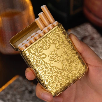 Новый Роскошный Портсигар Shelby Винтажный Выгравированный Ящик Для Хранения Сигарет Карманный Подарок для Курения Для Мужчин Аксессуары