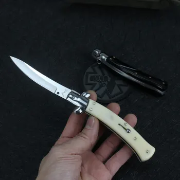 Новый складной карманный нож Финка НКВД КГБ в стиле AKC 440C с зеркальным лезвием для выживания на открытом воздухе Охотничьи тактические ножи