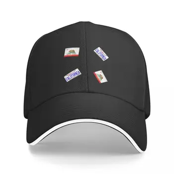 Новый флаг Калифорнии и наклейка с номерным знаком Калифорнии, бейсболка с рисунком, модные кепки, шляпа, женская мужская кепка