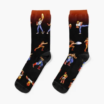 Носки в стиле пиксельной графики Streets Of Rage, крутые носки, спортивные носки в стиле хип-хоп, мужские Носки, женские