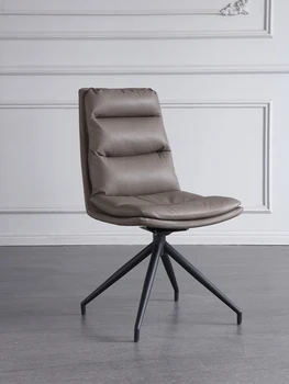 Обеденный стул из кожи кошачьего когтя home Nordic light роскошный простой обеденный стол, стул для рабочего стола, стул для макияжа со спинкой