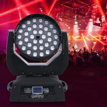 Огни 320 Вт 4in1RGBW ZOOM 7X40 Вт Lyre LED Moving Head Beam Wash Bee Eye Effect Light Сценическое Освещение Для Вечеринки Big Eyes