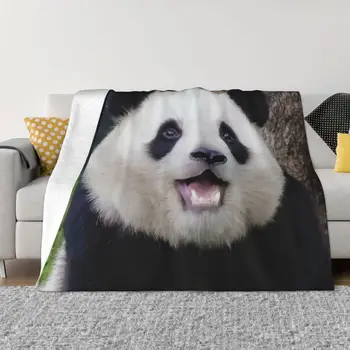 Одеяло FuBao Panda Fu Bao, теплые уютные шерп-пледы для постельного белья, декора комнаты