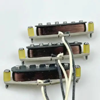 Однокатушечные звукосниматели SSS ручной работы '57 /'62 Alnico 5 copper WireStrat Звукосниматели, сконструированные заново для гитары ST