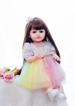 Оптовая продажа 22-дюймовой куклы-принцессы в марлевой юбке для детских игрушек на День рождения и в подарок на День защиты детей