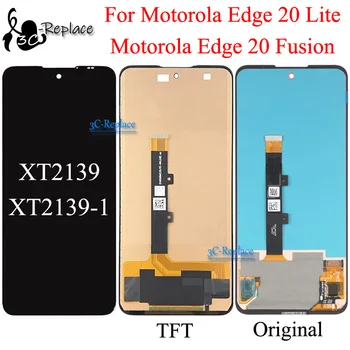 Оригинальный OLED/TFT Черный 6,7 Дюйма Для Motorola Edge 20 Fusion Edge 20 Lite ЖК-Дисплей С Сенсорным Экраном Digitizer В сборе Заменить