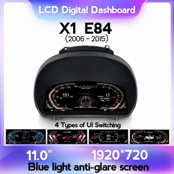 Оригинальный автомобильный цифровой кластерный прибор для BMW X1 E84 2006-2015 Система Linux, цифровая приборная панель с синим светом, экран с антибликовым покрытием